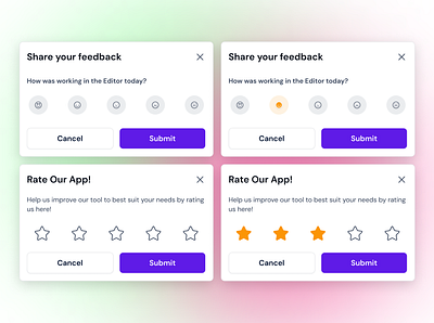 Ratings & Review UI Modal feedback feedback modal modal modal popup rating scale ui ratings star ratings ui ui ui design ui modal ux ux design