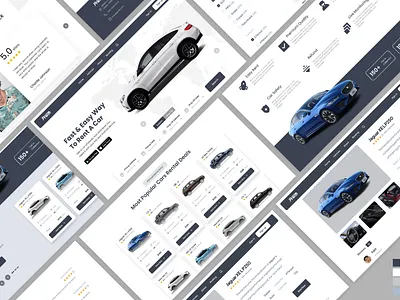 Car Renting Website adobe adobe xd design design system figma figma design product design ui ui ux uiux user experinece user interface user persona ux website design xd