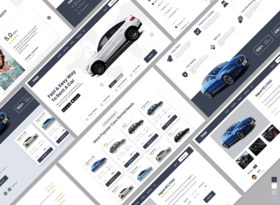 Car Renting Website adobe adobe xd design design system figma figma design product design ui ui ux uiux user experinece user interface user persona ux website design xd