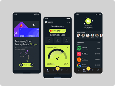 Financial Mobile App app app design bank banking finance finance app fintech mobile app mobile app design mobile design mobile ui
