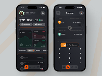 VaultX – Crypto Wallet app app design inspiration blockchain technology blockchain ui branding crypto app design crypto experience crypto innovation crypto visuals crypto wallet cryptocurrency design design digital currency graphic design minimal mobile app design ui ui design ux ux design