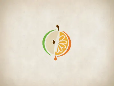 Apple Orange apple fruit icon orange