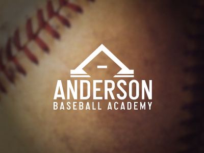 Anderson Baseball Academy baseball logo sports design