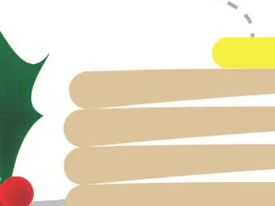 Breakfast with santa breakfast christmas holidays illustration pancakes santa