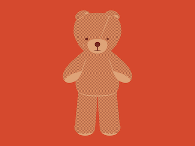 FX Wilfred Illustration: Bear pre-texture crop WIP bear fx illustration poster print wilfred wip