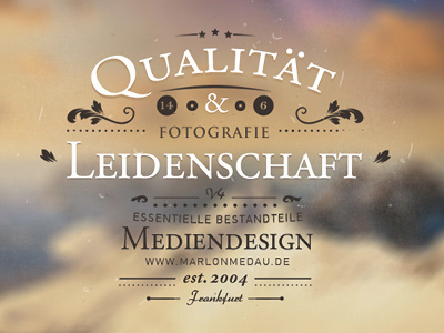 Redesign art marlonmedau marlonmedau.de scroll themedale typo wordpress