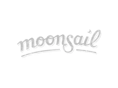 Moonsail Logo grunge logo moonsail type typography vintage