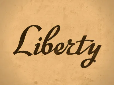 Liberty Typeface calligraphy font script type typeface