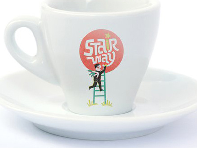 Stair Way color draw graphic design lettering