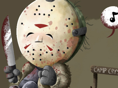 Jason cartoon horror humor illustration