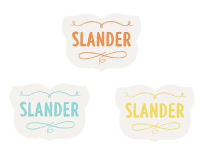 slander... logo slander type
