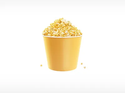 Popcorn 2.0 corn illustration popcorn yellow