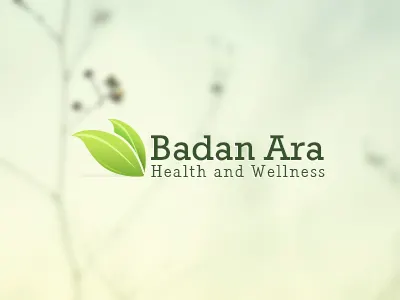 Badan Ara Logo green icon leaf logo logotype natural simple type