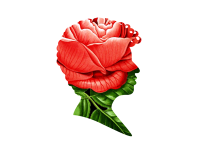 Disembodied head! head logo profile self portrait silhouette