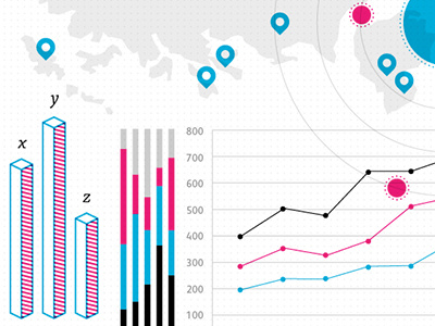 Some Infographics charts illustration infographics maps visually