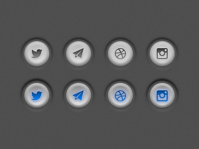 Social Buttons button buttons redesign social social buttons