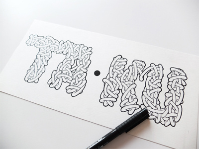 Ta-Ku hand drawn illustration lettering music taku type typography