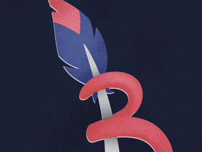 B is for Braves atl atlanta b baseball braves feather