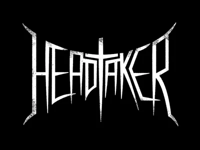 Headtaker head logo metal taker