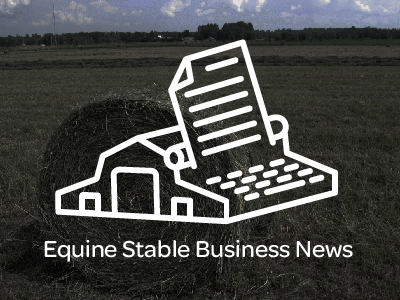 Horse News Logo blog brand farm grass hay horse icon journal logo mono weight news type typography