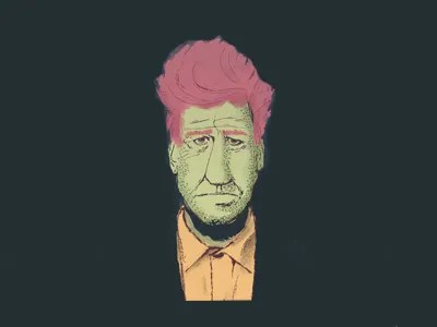 David Lynch illustration 2d character david lynch illustration