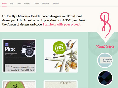 Homepage in progress layout type