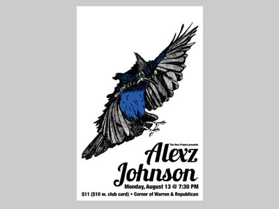 Alexz Johnson gig poster screen print