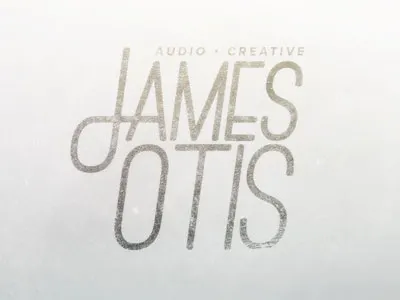 James Otis audio branding creative james ostrich sans otis proxima nova texture vintage