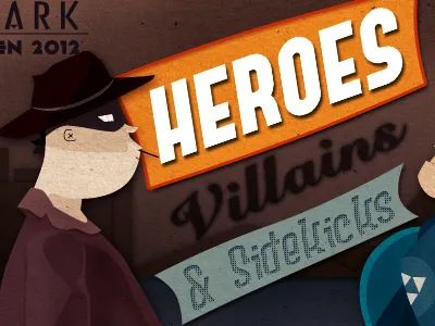 A Very TriMark Halloween atkinson design halloween hero illustration sarah sidekick super villian