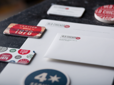 more Old Chicago rebrand goodies beer brand id restaurant type