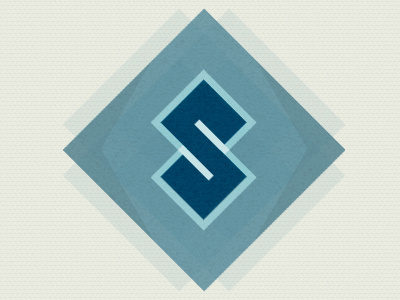 S for Super Duper New Logo blue green icon logo mark portfolio teal texture