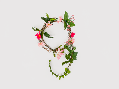 Flower Alphabet alphabet anne lee anne lee designs branches floral flowers graphic design illustration lettering letters nature sculpture type typography