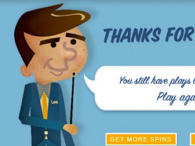 Lee Spin + Win cartoon character facebook gameshow illustration person retro