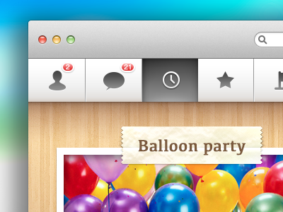 Event planning app app event interface planning ui wood