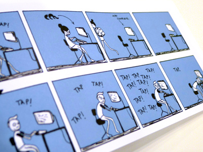 Meet Cloudmine comic illustration offset print