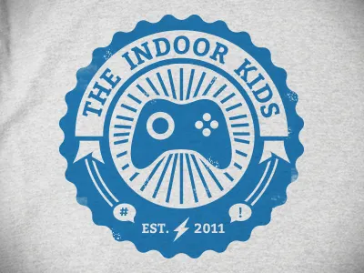 Indoor Kids circle logo mark video games