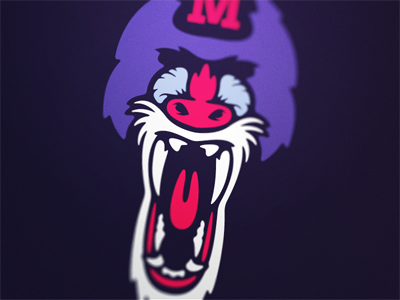 Mandrills ape gibbon logo mandrills monkey sports