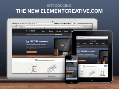 Introducing the new elementcreative.com element responsive web design science! website
