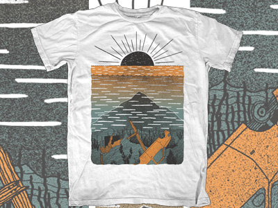 Depth apparel design drawing illustration sea tee underwater