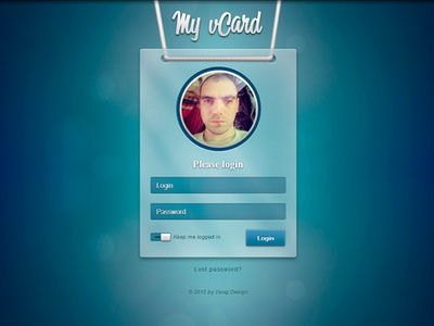 My Vcard Login Page form login my vcard sign in web app