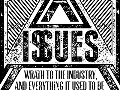 Issues - Pitch band tee lyrics texture