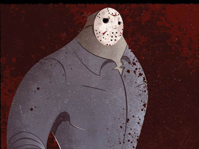 Jason Takes Manhattan cartoon horror humor illustration