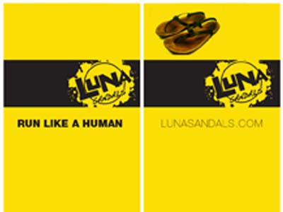 Luna Banners banners black sandlals signage yellow