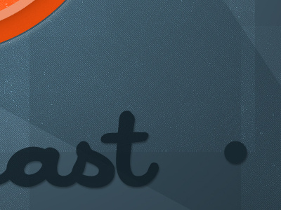 ast • blue cursive orange podcast texture