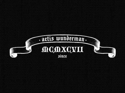 MCMXCVII black illustration ilookhoo