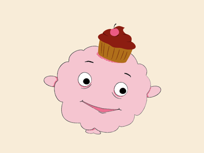 For you! cotton candy cupcake helium illustration stiiiiiiiiiiiiiiiiiiiiiiicky strindberg