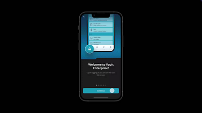 Master Lock Vault Enterprise Onboarding app design master lock onboarding tutorial ui