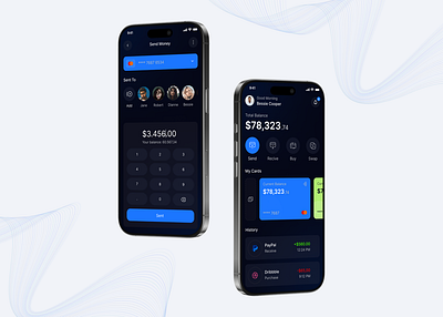 Walletly – Your wallet, simplified and stylish. app appdesign bank design interface mobile mobilebank phone ui ux