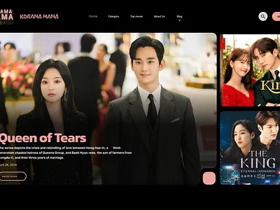 Movie design graphic design kdrama movie new popular ui ux web