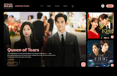 Movie design graphic design kdrama movie new popular ui ux web